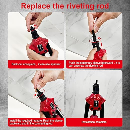 Rivet Nut Tool Kit,14-Inch Rivnut Tool Kit with 12 Metric and SAE Mandrels, 180Pcs Rivet nut Assortment Kit, Designed for Labour Saving