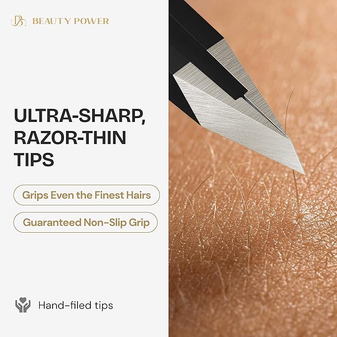 Beauty Power Tweezers for Women Facial Hair. Ultra Precision Tweezers for Women - Image 5