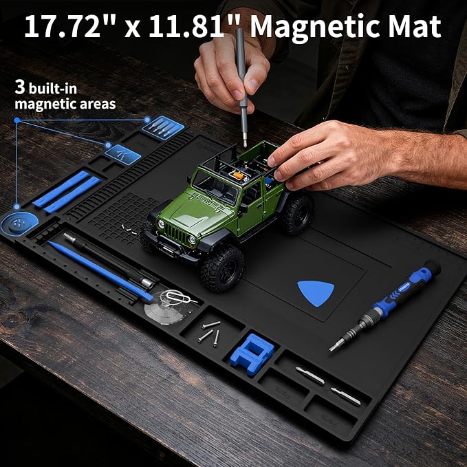 STREBITO Solder Mat Electronics Mat Silicone Repair Mat, Heat Resistant 932°F - Image 4