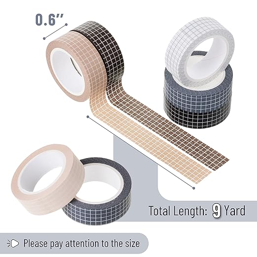 Mr. Pen- Washi Tape Set, 7 Rolls, 9 Yards/Roll | Washi Tape - Image 3