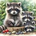 Raccoon Cross Stitch Kits for Adults Beginner, Counted Cross Stitch Kits by Unknown