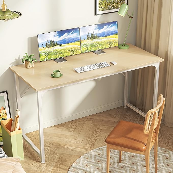 Huuger Computer Desk, 48 Inch Office Desk, Gaming Desk - Image 2