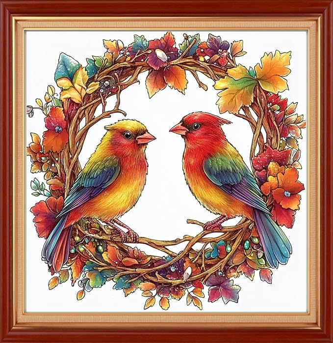 Foxhool Stamped Cross Stitch Kits, 11CT Printed Cross Stitch Pattern Full by FoxhoolBeginnersCrossStitchKits