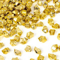 DomeStar 150PCS Gold Acrylic Ice Rocks – Faux Gems Nuggets Vase Fillers Pot of by DOMESTAR