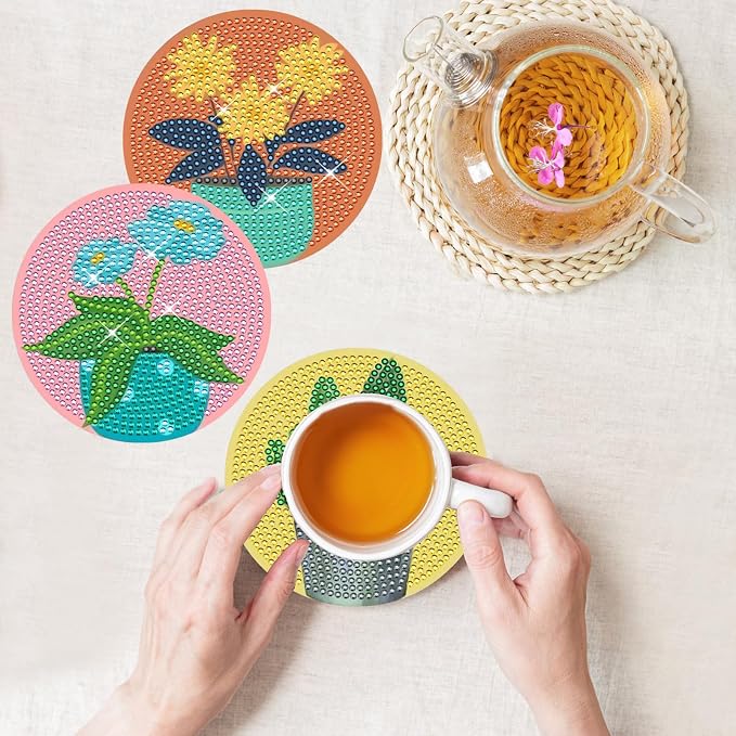 TDOOW Diamond Art Coasters Kits, Diamond Art Kits - Image 2