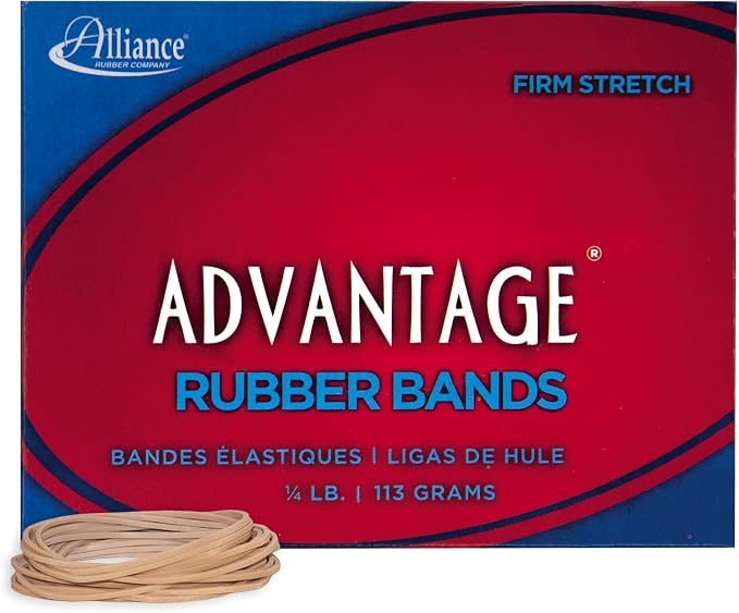 Alliance Rubber 26169 Advantage Rubber Bands Size #16, 1/4 lb Box Contains by Unknown