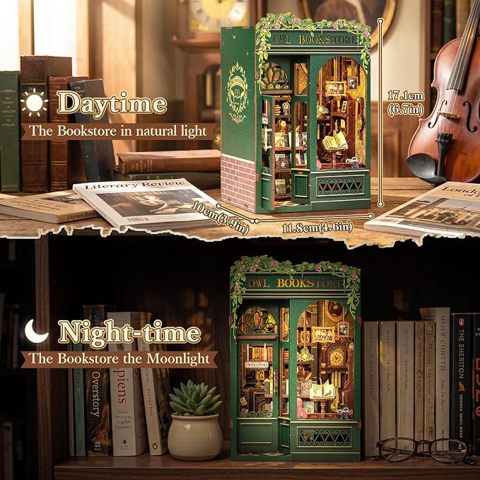 Fsolis Book Nook Kit Booknook Bookshop - Image 4