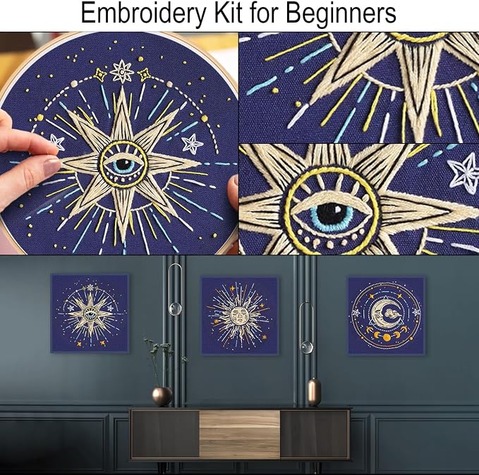 Louise Maelys 3 Set Tarot Embroidery Kits - Image 4