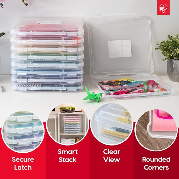 IRIS USA Board Game Storage Craft Organizer Box - Image 3
