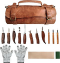 ZGROCK Wood Carving Kit Deluxe Whittling Knife Set 15PCS Wooden Carving Tools with Large PU Leather Case for Beginner Carpenter Experts