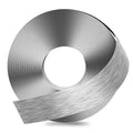 GSCIT Club Grey Silver Edge Banding, 2 Inch x 25ft Aluminum Brushed Edge Banding PVC Edge Trim for Cabinet Repair Furniture