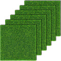 KISEER 6 Pack Fairy Garden Grass 6 x 6 Inches Miniature Artificial Craft Grass by KISEER