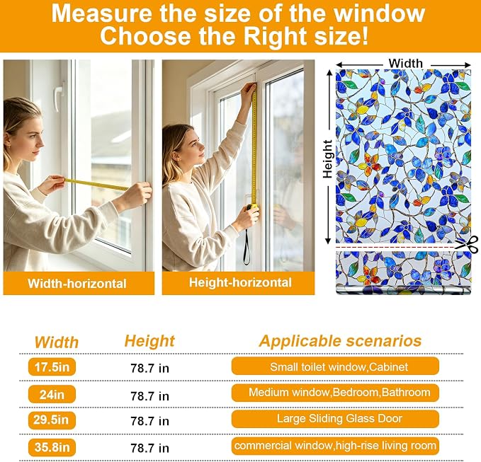 Countewol Privacy Window Film Upgraded 24H Day & Night Privacy Heat Insulation - Image 8