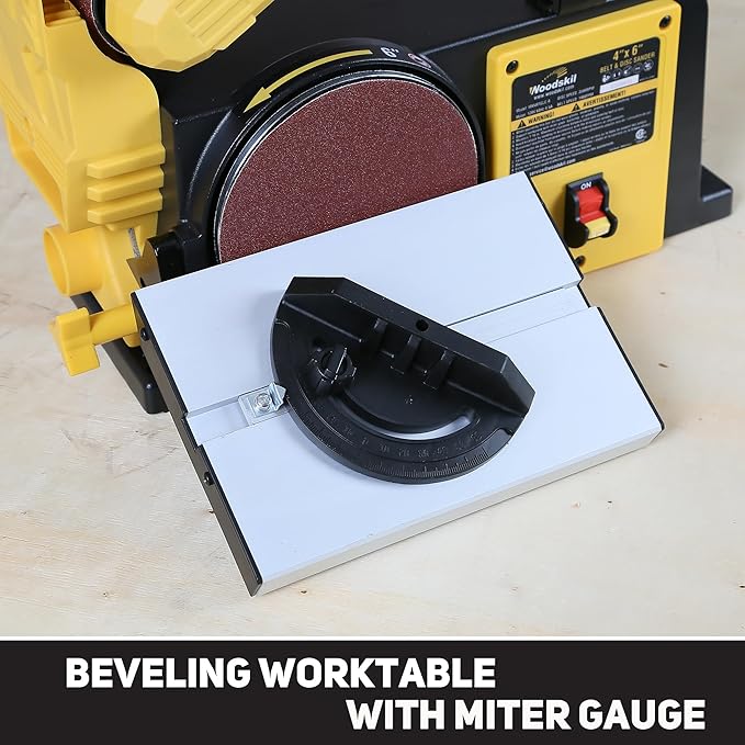 4.5-Amp Belt & Disc Sander Combo, 4x36 in. Belt & 6 in. Disc Sander with 3/4HP Motor, Upgraded Model