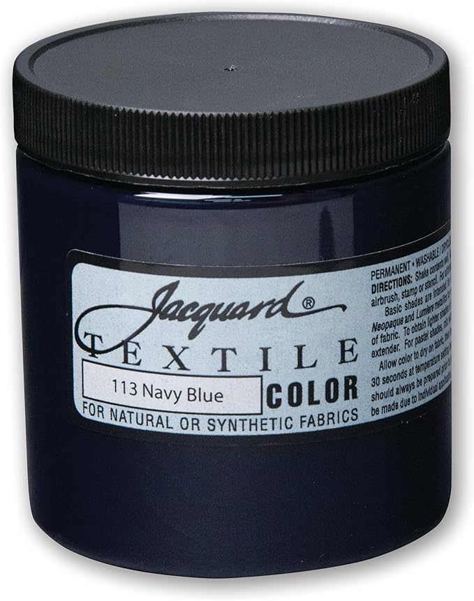 Jacquard Textile Color Navy Blue by Jacquard