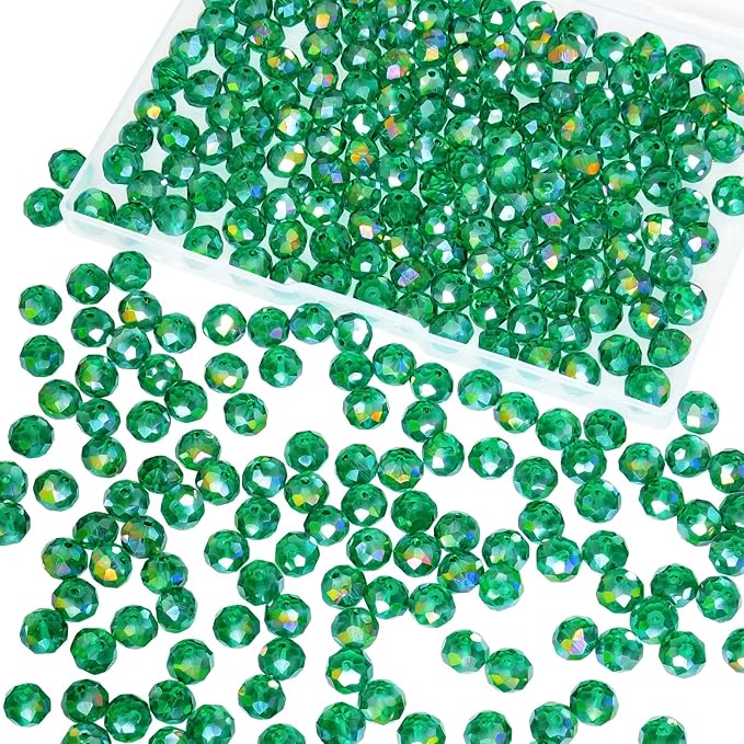220Pcs 10mm Crystal Glass Beads by Laopottbeads