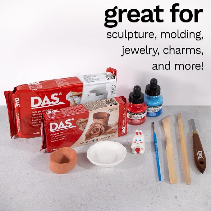 DAS Air-Hardening Modeling Clay, Terra Cotta Color, 1.1 Pound - Image 6