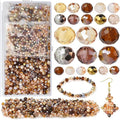 Faceted Rondelle Glass Beads for Jewelry Making AB Color 1000pcs Crystal Spacer by KINGSHINE