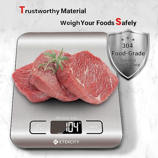 Etekcity Food Kitchen Scale, Digital Grams and Ounces, 11lb | Tare function - Image 7