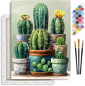 Yezavesu Cactus Framed Paint by Numbers Kit by Yezavesu