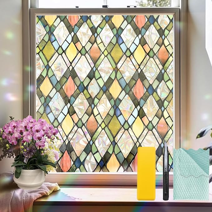 Bloss Stained Glass Window Film by Bloss