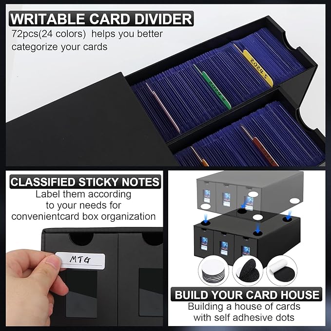 Card Storage Box, 14400+ Trading Card Storage 2700+ Toploader Card Storage Box - Image 4