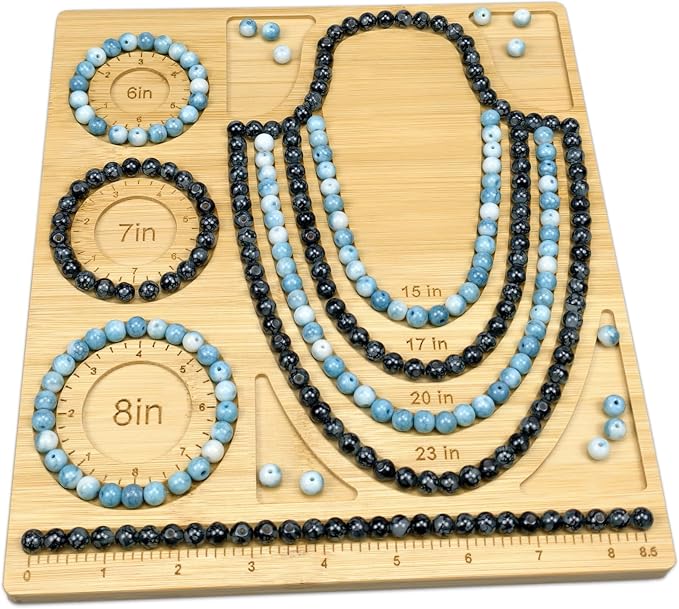 Petoysoso Bead Boards for Jewelry Making, Bamboo Beading Board for Bracelet & - Image 3