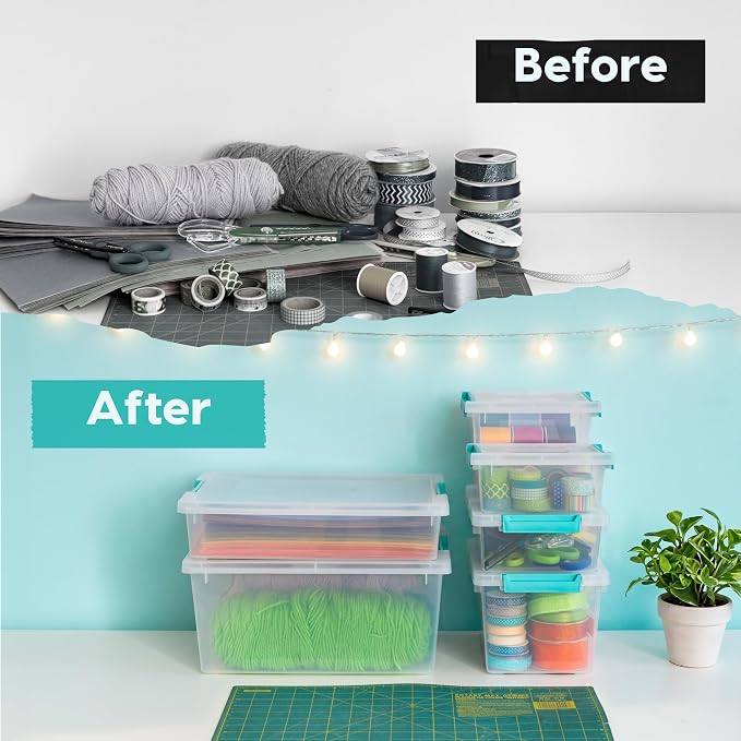 IRIS USA 4 Qt. Craft Storage Bins - Image 6