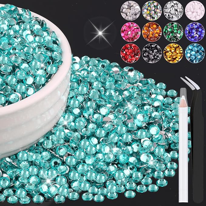 6000PCS 4mm Resin Rhinestones Bulk by BELLEBOOST