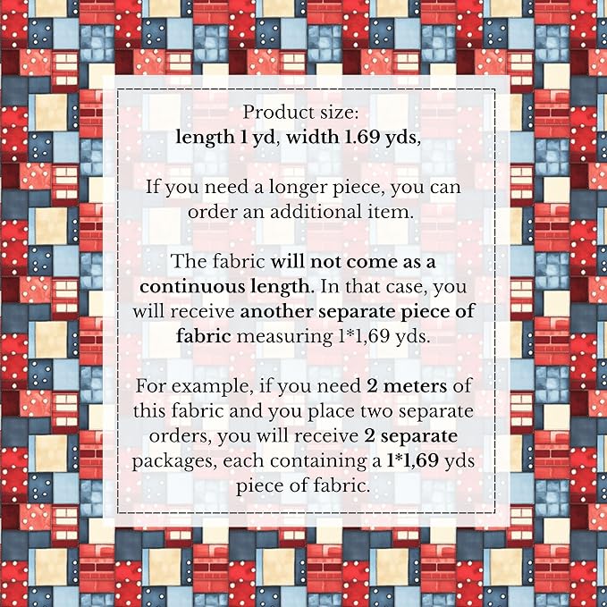 100% Cotton Fabric by the Yard – Turkish Quality Quilting & Sewing Fabric - Image 4