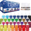 Tie Dye Kit 32 Color All-in-one Clothing Dye Kit, Permanent Fabric Dye by MojiDecor