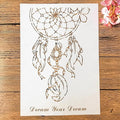 TIAMECH A4 Reusable Your Dream Catcher Stencil by TIAMECH