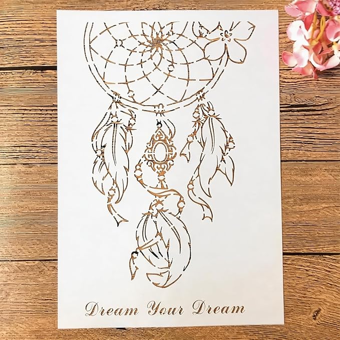 TIAMECH A4 Reusable Your Dream Catcher Stencil by TIAMECH