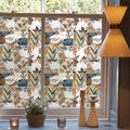 DKTIE Vintage Nature Art Tile Seamless Pattern Bathroom Window Privacy Film by Dktie