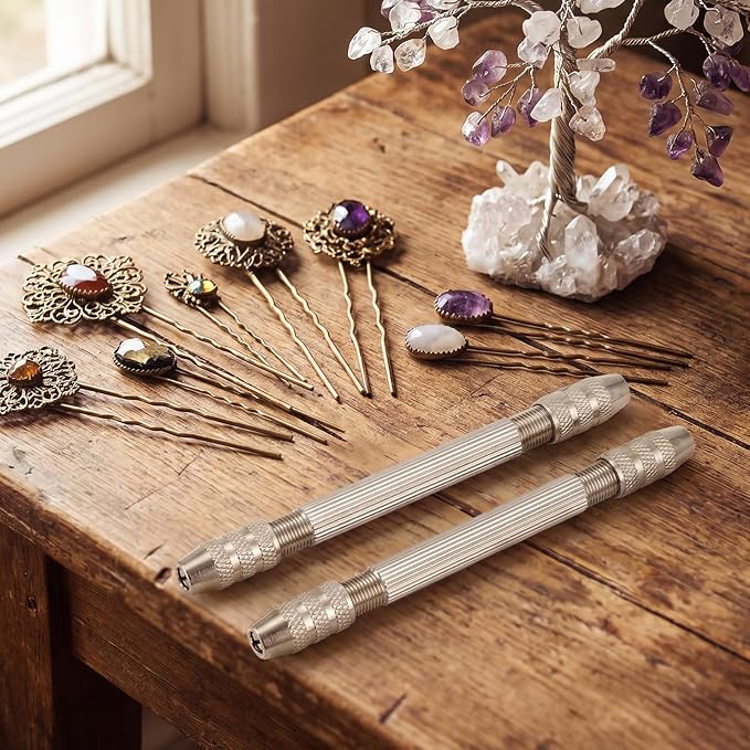 2 PCS Jewelry Making Kit Wire Wrapping Tools Set Wire Twister, Wire-Rounder Tool - Image 6
