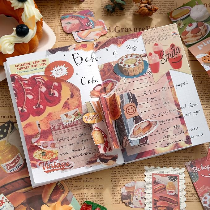Draupnir Vintage Aesthetic Scrapbook Kit, Bullet Junk Journal Kit - Image 6