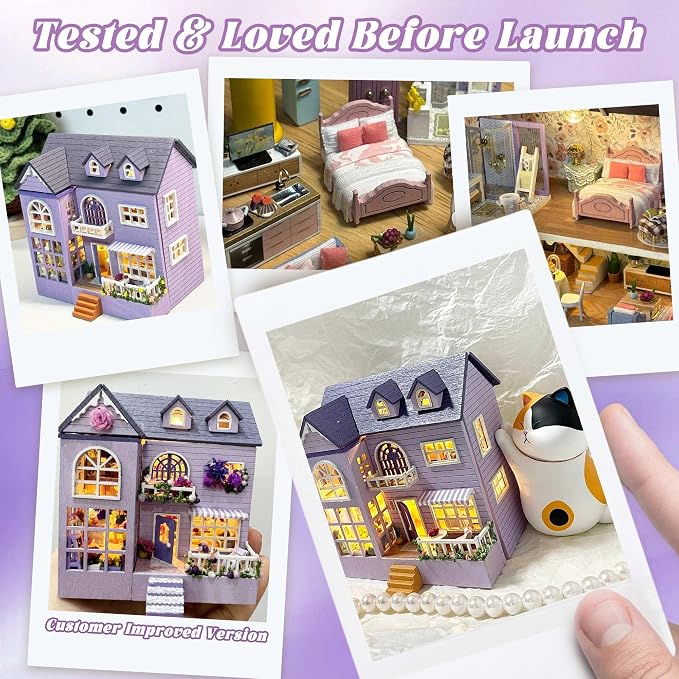 Flever Dollhouse Miniature DIY House Kit Creative Room - Image 6