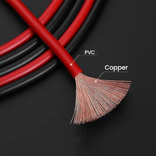 KAIWEETS Alligator Clips Electrical Test Leads Set, 15A Jumper Wires Heavy Duty with Protective Copper Clips, Premium PVC Silicone Cables for Electrical Testing, Experiment, 2 Colors 39.6 inches