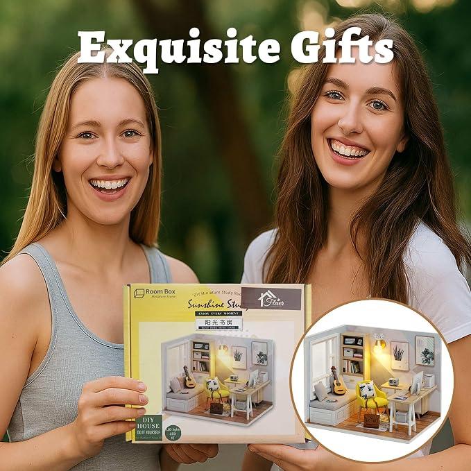 Flever Dollhouse Miniature DIY House Kit Creative Room - Image 5