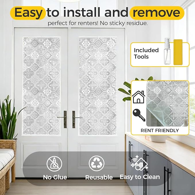 OHTMERU Window Privacy Film Decorative - Image 6