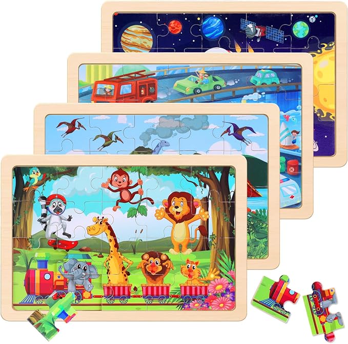 Wooden Educational Jigsaw Puzzles by NASHRIO