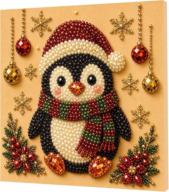 POETRYDRAW Christmas Decor Reindeer Pearl Art Kit - Image 7