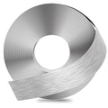 GSCIT Club Silver Edge Banding, 2 Inch x 100ft Aluminum Brushed Edge Banding PVC Edge Trim for Cabinet Repair Furniture