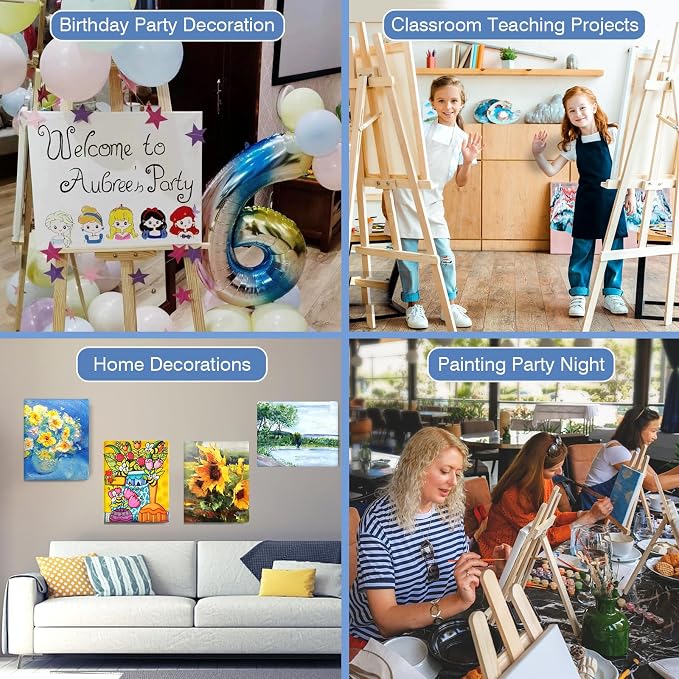 ESRICH Stretched Canvases for Painting 8x10, 10 Pack 8x10 Canvas Value Pack - Image 7