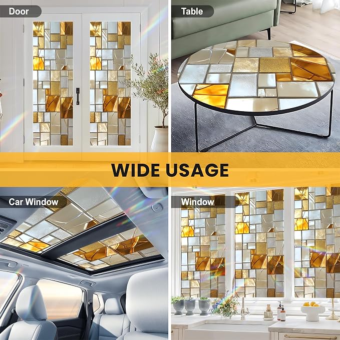 Stained Glass Window Privacy Film Static Cling - Image 8