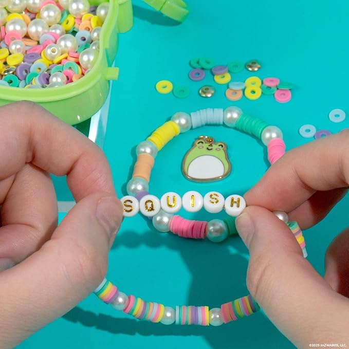Original Squishmallows Wendy The Frog Bracelet Kit, Makes 3 Accessories - Image 5