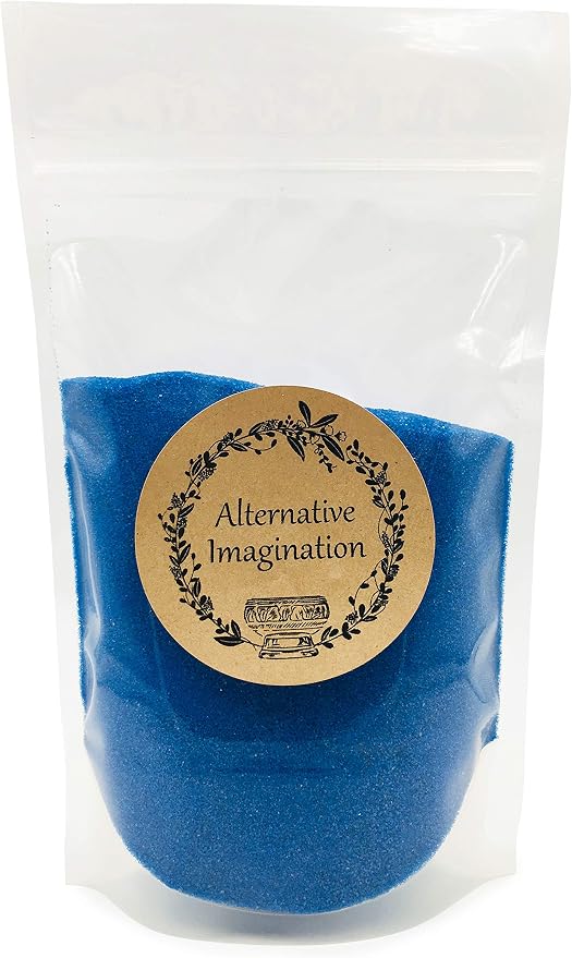 Blue Fine Colored Sand for Ritual Use, Zen Gardens, Incense Burners, Smudging by AlternativeImagination