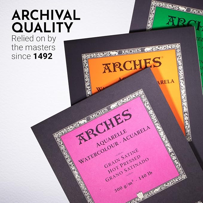 Arches Watercolor Pad 10x14 Inches 140lb/300gsm Hot Press - Image 5