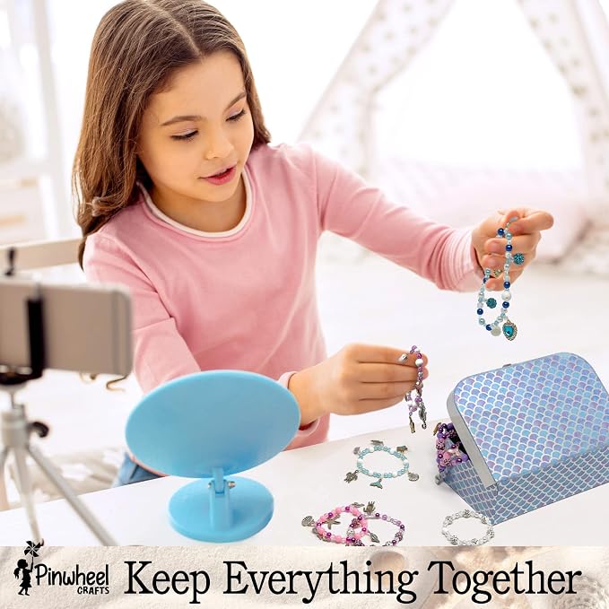 Pinwheel Crafts Mermaid Charm Bracelet Making Kit - Image 5