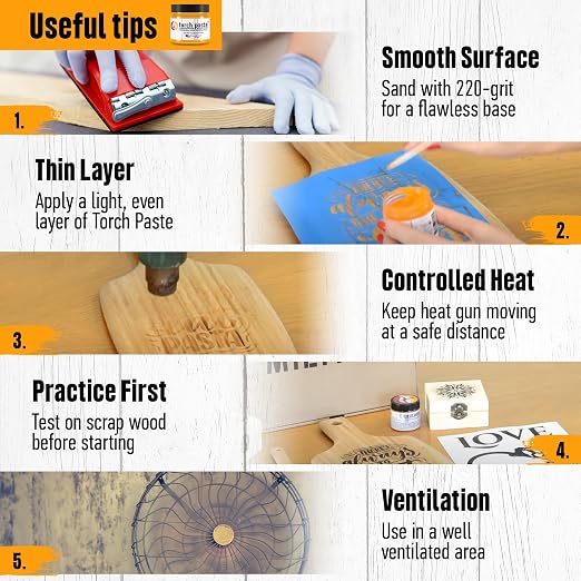 Torch Paste - The Original Wood Burning Paste | Made in USA | Heat Activated - Image 5
